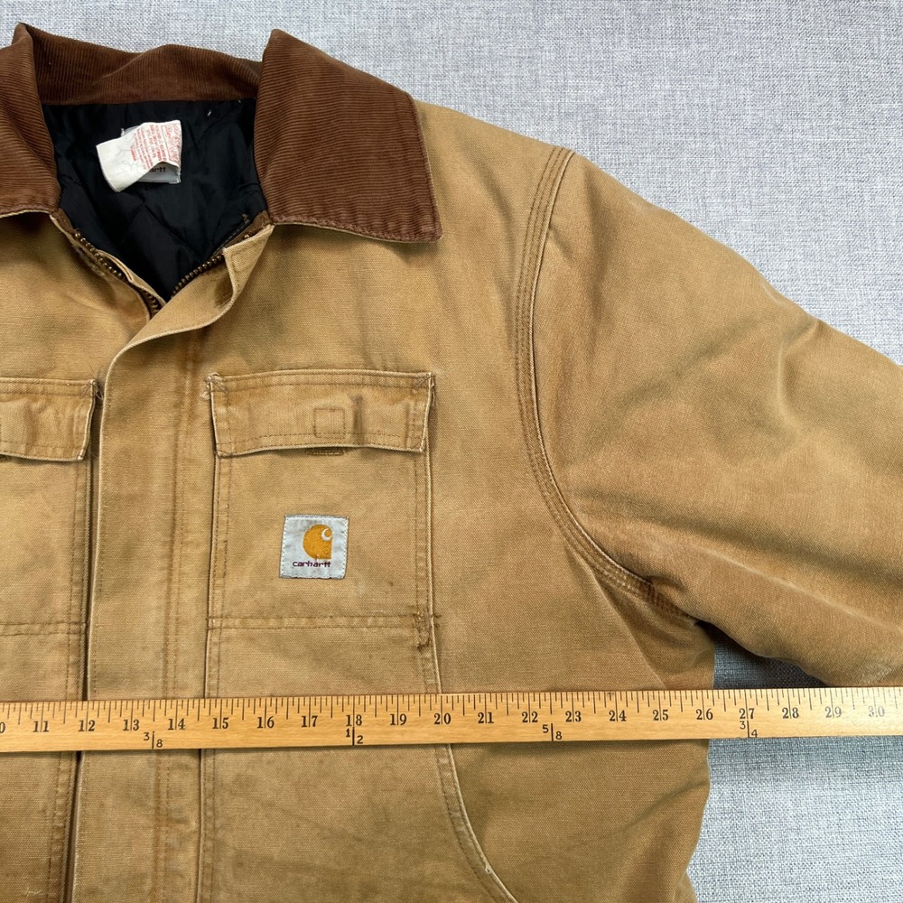 Vintage 90s Carhartt CQ186 Brown Mens 50 XXL Arctic Quilt Lined Jacket USA Made - Picture 10 of 16